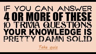 General Trivia Quiz [upl. by Reichert]