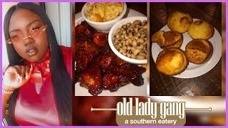 Honest Review on Kandi Burruss and Todd Tuckers Old Lady Gang Restaurant in Atlanta GA I Diasha [upl. by Tnerb]