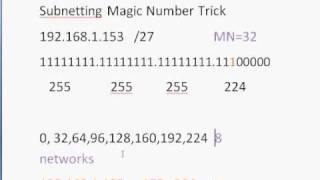 Subnetting Cisco CCNA Part 4 The Magic Number [upl. by Eelessej]