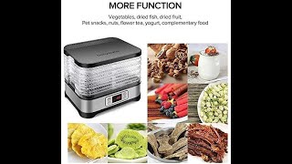 Homdox 8 Trays Food Dehydrator Machine with Fruit Roll Sheet Digital Timer and Temperature Control [upl. by Proffitt]