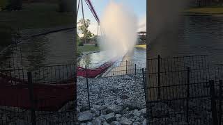 Diamondback splashdown rollercoasting rollercoaster kingsisland cedarfair [upl. by Noinatrad]