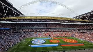 England National Anthem at Wembley  Community Shield Manchester City vs Manchester United [upl. by Delwin]