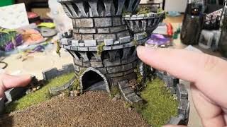 Awesome Dice Tower 3D Print Painted And Embellished [upl. by Eniawed]