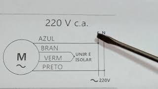 Esquema de Ligação de um exaustor pra banheiro de 4 fios em tensão de 220 volts [upl. by Hazel657]