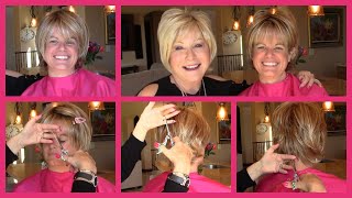 How to Trim a Layered Wig  Shown on Freedom Wig Official Godivas Secret Wigs Videos [upl. by Aydan]