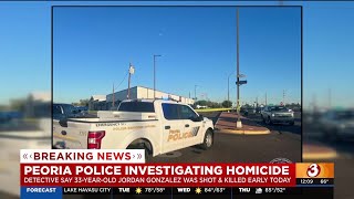 Peoria Police investigating homicide near park [upl. by Ilohcin]