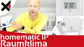 Homematic IP Raumklima Überblick und Einrichten Wandthermostat Wandtaster [upl. by Victor360]