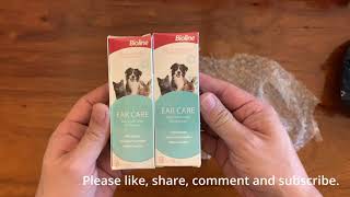 Unwrapping of Bioline Ear Care 50ml from PETCELSIOR [upl. by Shena]