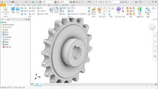 스프로킷 휠 그리기  그리는 법 인벤터 3D 모델링 [upl. by Arturo]