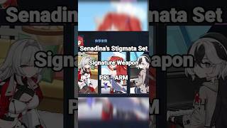 Senadinas stigmata set signature weapon amp PRIARM Honkai Impact 3rd shorts honkaiimpact3rd [upl. by Anuahsat]