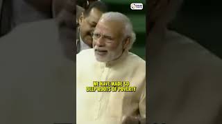 Throwback to when PM Modi took a jibe at Congress over poverty  Indian Compass [upl. by Atrim26]