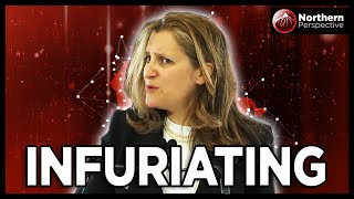 Freeland HUMILIATED After Presser Crowd SCOWLS at her Behind Her Back [upl. by Lucic73]