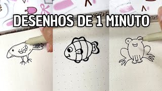 DESENHE EM 1 MINUTO Compilado Sol Amarelinho [upl. by Eesac971]