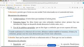 Propiedades textuales coherencia cohesión y adecuación Lengua II ESO Adultos 2024 [upl. by Moonier]