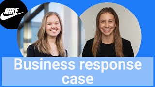 Business response case Nike’s reset w Bain and BCG Consultants [upl. by Steck741]