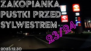 🔴Zakopianka trasa przed Sylwestrem Marzeń TVP 202324 PUSTKI i brak korków na trasie Nie ma śniegu [upl. by Alhsa]