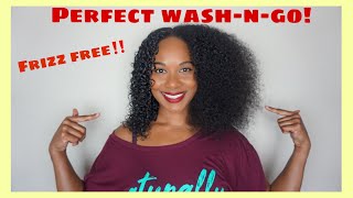 Perfect WashnGo I Defined Curly Hair Routine w Uncle Funkys Daughter [upl. by Bernadina]