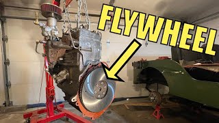 How to install 97 Tooth Flywheel  CJ2A Willys Jeep [upl. by Annawik]