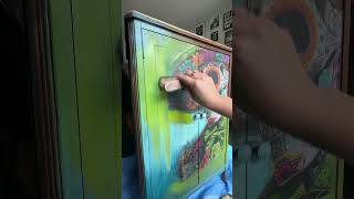 Transforming Furniture With Vibrant Paint Colors And Decoupage Paper In A DIY Makeover [upl. by Alikahs289]