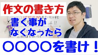 【浜松の塾】作文の書き方～5分以内に作文を書くための公式～ [upl. by Eninaj]