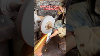 KhukuriKnife Grinding processKukriKnife forging processshorts youtubeshorts shortsfeed [upl. by Iilek]