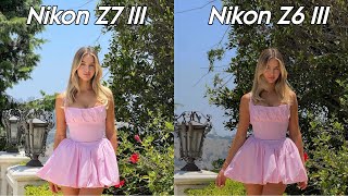 Nikon Z7 III Vs Nikon Z6 III Camera Test Comparison [upl. by Ecined282]