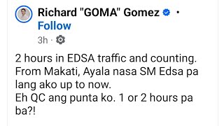 my reaction to  richard gomezs post about edsa traffic [upl. by Mannes]