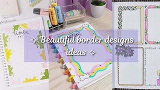 🌸✨Beautiful border designs ✨💫🌸 Border designs for your projects borderdesignviralviralvideos [upl. by Hillegass600]