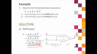 9 Example of Universality of NAND and NOR Gates [upl. by Enirac362]