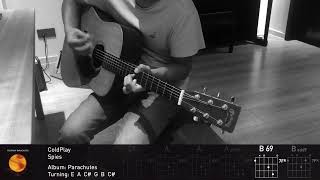 Spies  ColdPlay Acoustic Guitar Cover [upl. by Ardys]