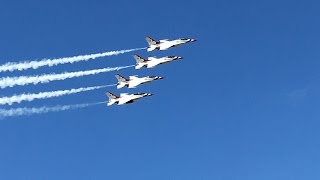 USAF Thunderbirds at 2017 Tico Warbird Airshow  Titusville FL  11Mar2017 [upl. by Corydon]