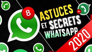 😱 VOICI LES 8 ASTUCES WHATSAPP À URGEMMENT CONNAÎTRE EN 2020 ⌚️ [upl. by Lusty]