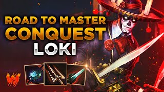 LOKI SE LLEGA A LATE O QUE  Warchi  Smite Road to Master Conquest S11 [upl. by Nohpets]