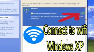 Windows XP wifi connection [upl. by Cristabel]