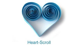 How to make HEARTSCROLL F304 [upl. by Ridglea]