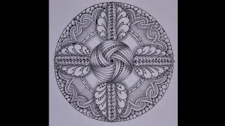 ZENDALA  8  Exploreing Zentangle and Mandala [upl. by Trainer]