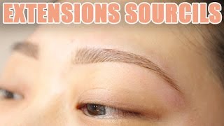 Avoir de beaux cils avec lextension de sourcils [upl. by Aicnilav253]