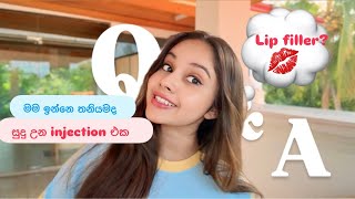 Injection වලින් සුදු වෙන්න 🤫🙈මම කැමතිම එයාට🌹  lip filler 💋 [upl. by Isleana]