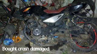 I bought a crash damaged pulsar 135 ls bs3 [upl. by Mayyahk362]