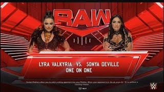 WWE 2K24 Lyra Valkyria vs Sonya Deville [upl. by Krueger475]