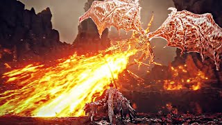 Elden Ring DLC  Bayle the Dread Cinematic Fight no HUDepic OST sync [upl. by Ethban38]