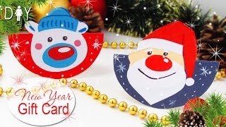 DIY GIFT CARD FOR Christmas 🎄 DANCING CARD TUTORIAL [upl. by Godewyn]