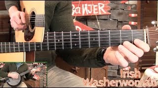 Irish Washerwoman Guitar Solo amp Rhythm Lesson [upl. by Nolrah]