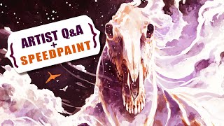 Artist QampA  Answering your questions about comic making art and such  digital art speedpaint [upl. by Asilanna]