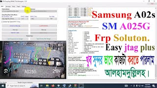 Samsung A02  A02s FRP Bypass Samsung A025g  Fix 0 Code Not Working Easy Jtag plus frp Bypass [upl. by Callida922]