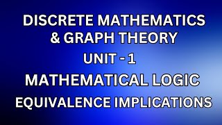 DM – Equivalence implications JayaMathsAcademy discretemathematics equivalence implications [upl. by Ardnuasac]