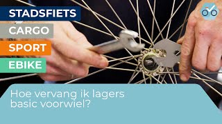 Hoe vervang ik lagers in een basic voorwiel 280 [upl. by Kotta]