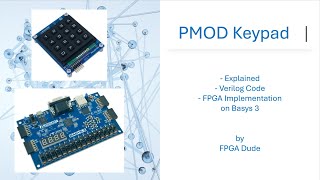 How to Control the Keypad PMOD on FPGA Basys 3 Verilog Vivado [upl. by Anol]