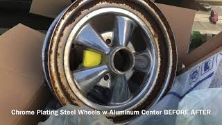 Steel Wheels Rims  Chrome Plating  Cragar [upl. by Alister710]