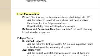 MRCP PACES CONSULTATION STATION MYASTHENIA GRAVIS [upl. by Willms]